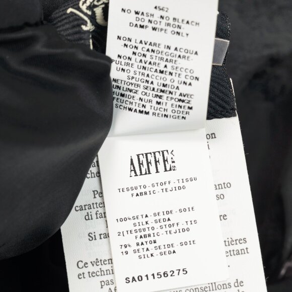 Jean Paul Gaultier Black Silk Gold-Foil Pleated Lace-Hem Midi Skirt - Picture 10 of 13